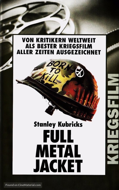 Full Metal Jacket - German VHS movie cover