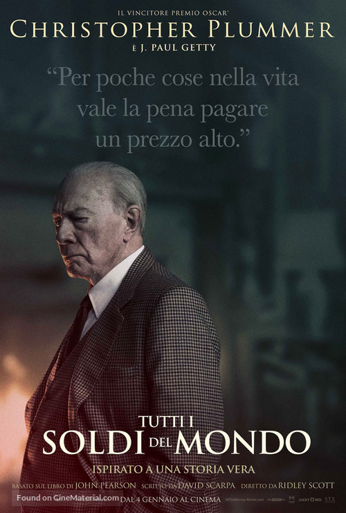 All the Money in the World - Italian Movie Poster