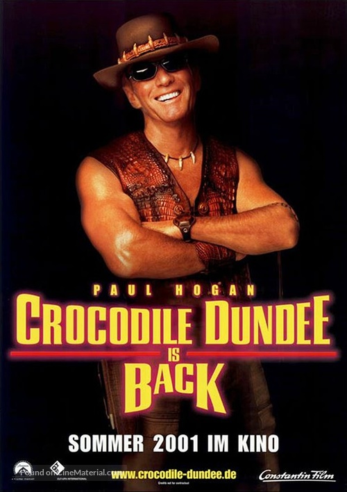Crocodile Dundee in Los Angeles - German Movie Poster