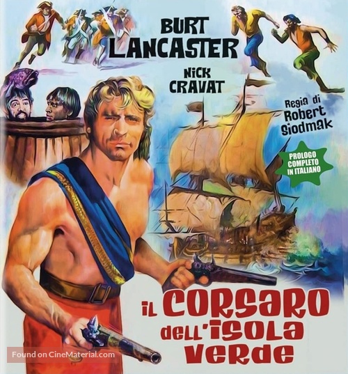 The Crimson Pirate - Italian Blu-Ray movie cover