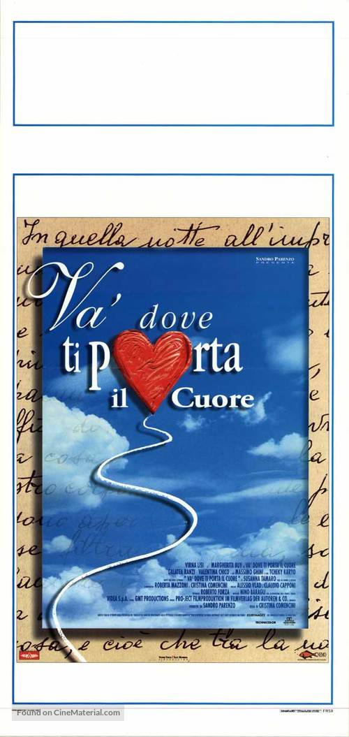 Va&#039; dove ti porta il cuore - Italian Movie Poster