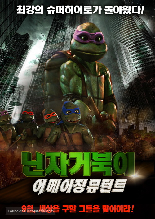 Teenage Mutant Ninja Turtles III - South Korean Movie Poster