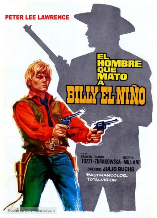 El hombre que mat&oacute; a Billy el Ni&ntilde;o - Spanish Movie Poster