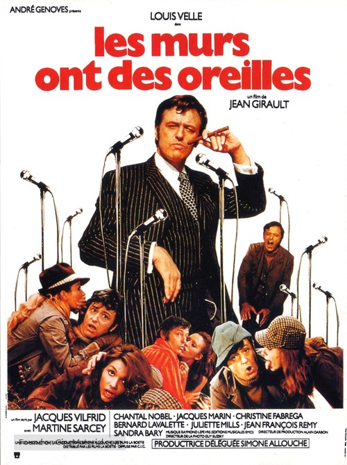 Les murs ont des oreilles - French Movie Poster