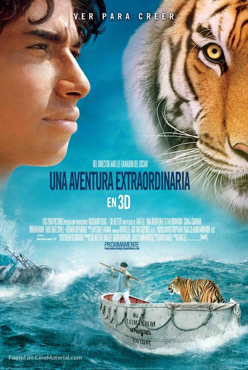 Life of Pi - Mexican Movie Poster