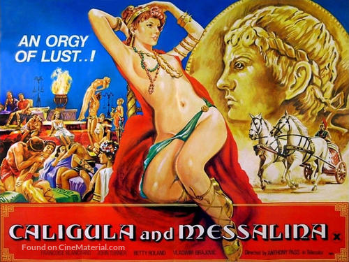 Caligula et Messaline - British Movie Poster