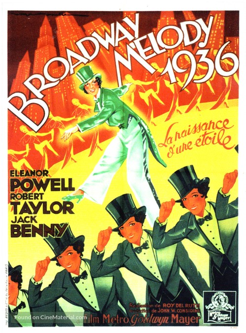 Broadway Melody of 1936 - French Movie Poster