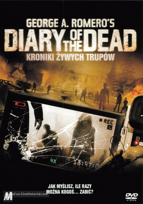 Diary of the Dead - Polish DVD movie cover