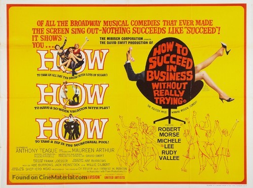 How to Succeed in Business Without Really Trying - British Movie Poster