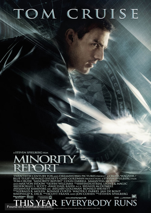 Minority Report - Danish Movie Poster