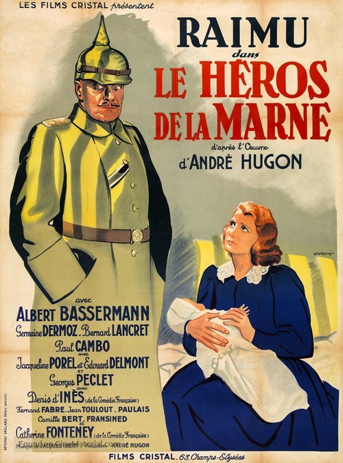 Le h&eacute;ros de la Marne - French Movie Poster