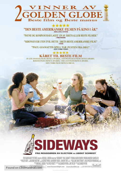 Sideways - Norwegian Movie Poster