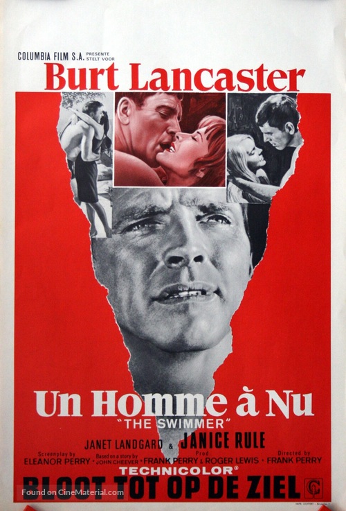 The Swimmer - Belgian Movie Poster