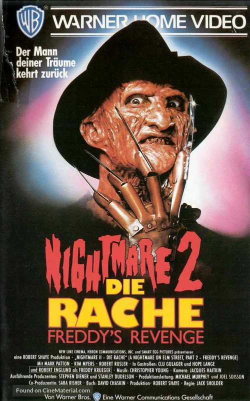 A Nightmare On Elm Street Part 2: Freddy&#039;s Revenge - German Movie Cover