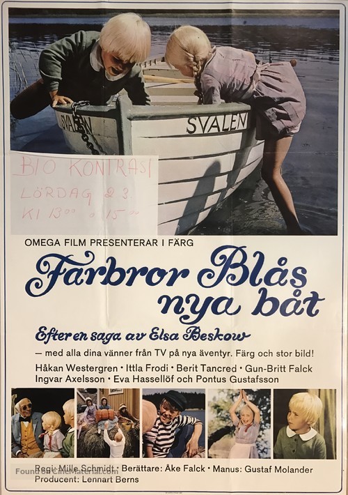 Farbror Bl&aring;s nya b&aring;t - Swedish Movie Poster