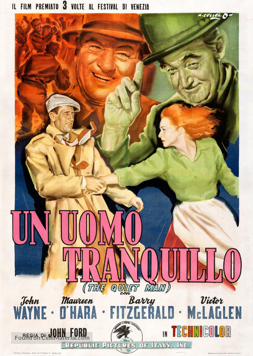 The Quiet Man - Italian Movie Poster