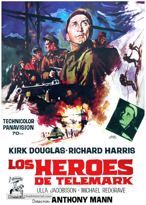 The Heroes of Telemark - Spanish Movie Poster