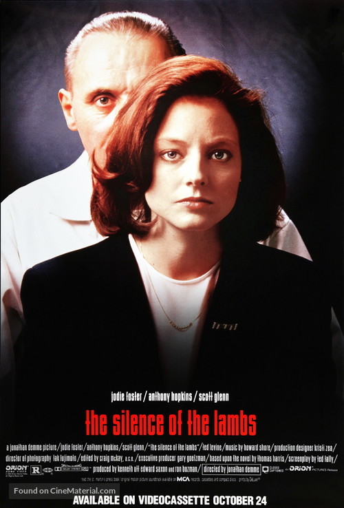 The Silence Of The Lambs - Video release movie poster