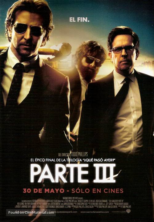 The Hangover Part III - Argentinian Movie Poster