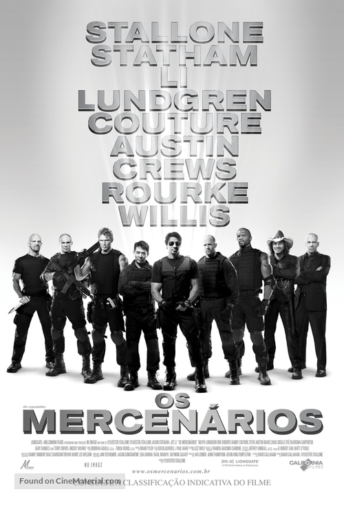 The Expendables - Brazilian Movie Poster