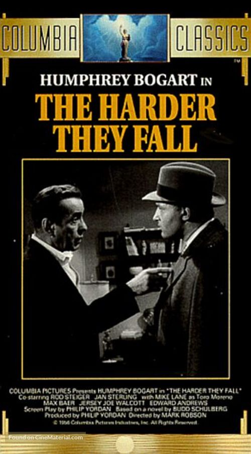 The Harder They Fall - VHS movie cover
