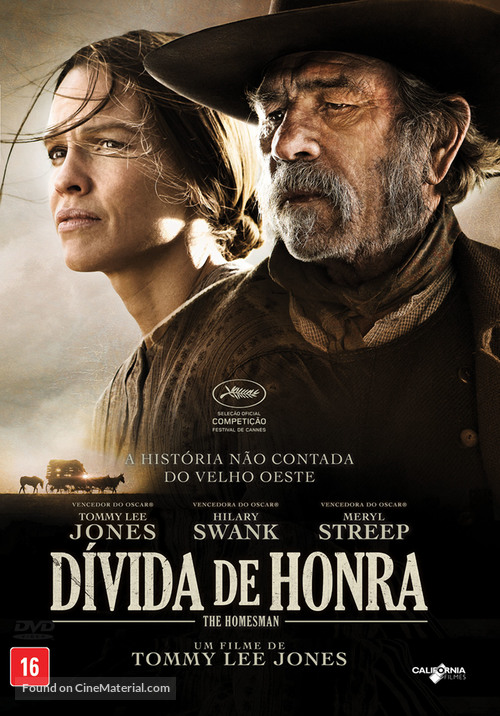 The Homesman - Brazilian DVD movie cover