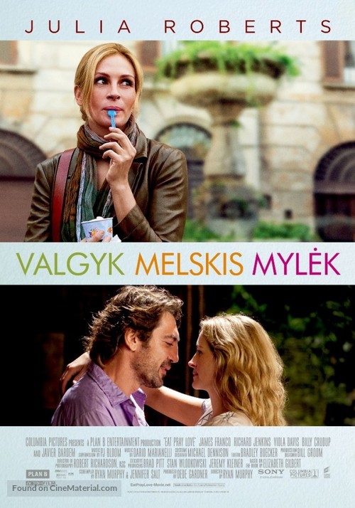 Eat Pray Love - Lithuanian Movie Poster