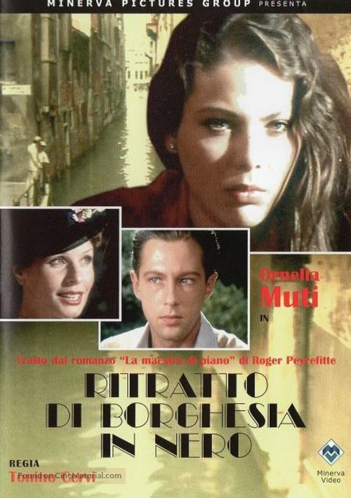 Ritratto di borghesia in nero - Italian DVD movie cover