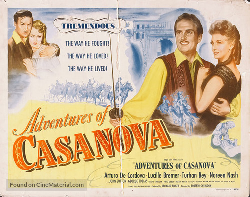 Adventures of Casanova - Movie Poster