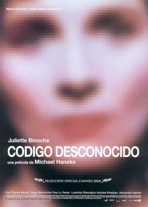 Code inconnu: R&eacute;cit incomplet de divers voyages - Spanish Movie Poster