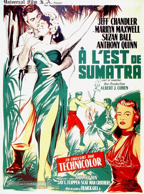 East of Sumatra - French Movie Poster