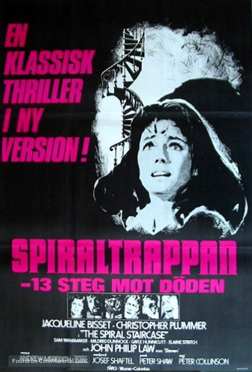The Spiral Staircase - Swedish Movie Poster