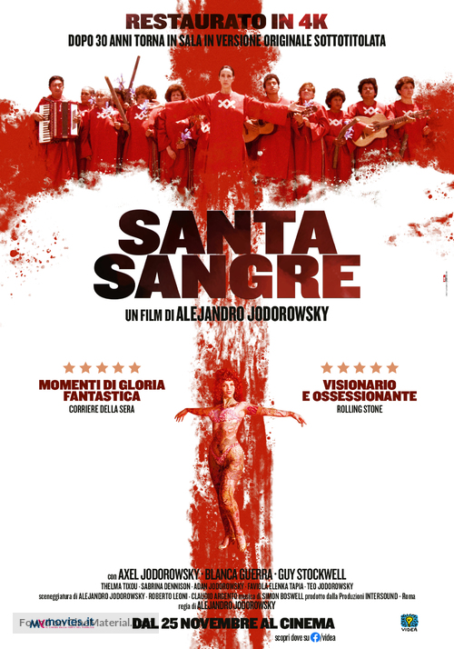 Santa sangre - Italian Movie Poster