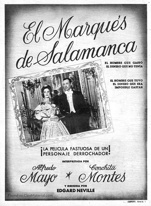 El marqu&eacute;s de Salamanca - Spanish Movie Poster