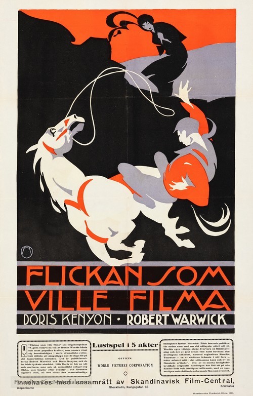 A Girl&#039;s Folly - Swedish Movie Poster