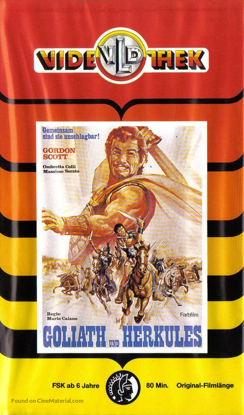 Goliath e la schiava ribelle - German VHS movie cover