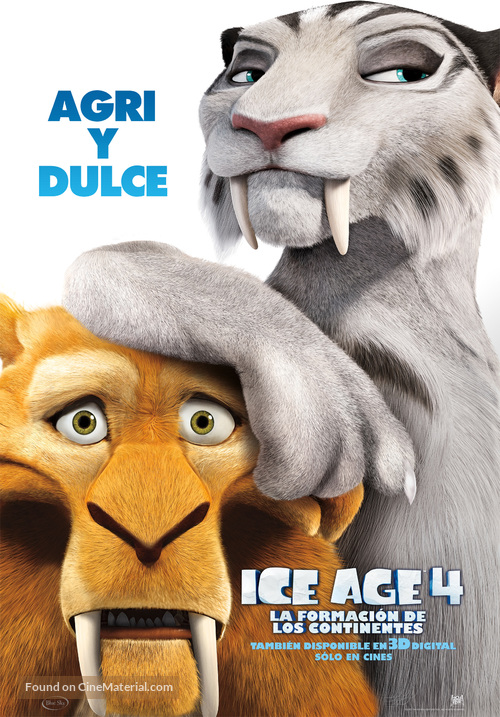 Ice Age: Continental Drift - Spanish Movie Poster