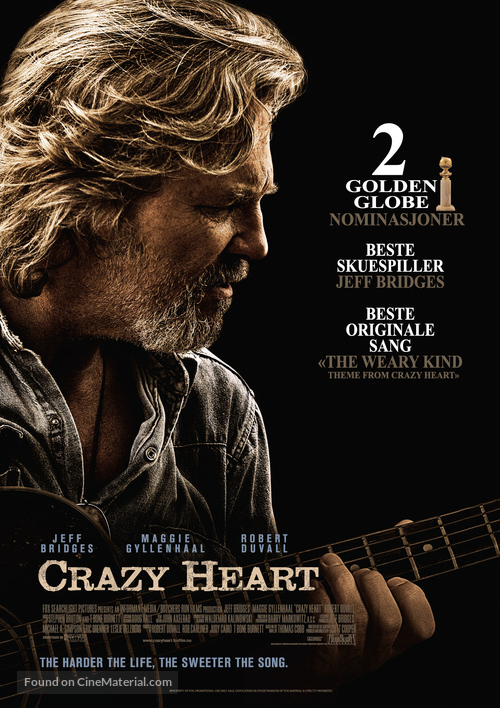 Crazy Heart - Norwegian Movie Poster