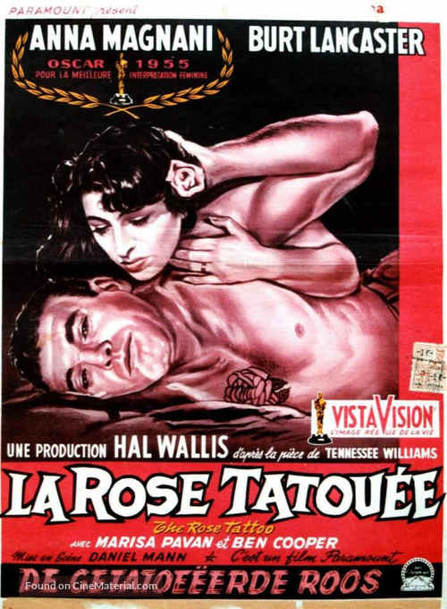 The Rose Tattoo - Belgian Movie Poster