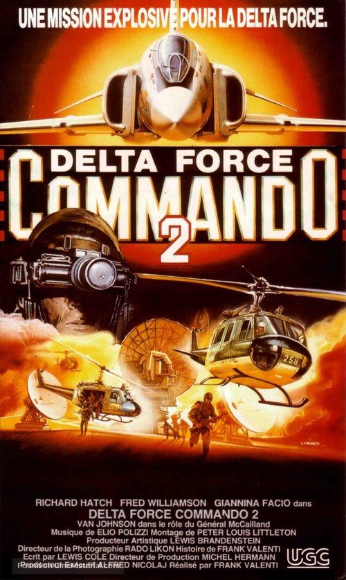 Delta Force Commando II: Priority Red One - French VHS movie cover