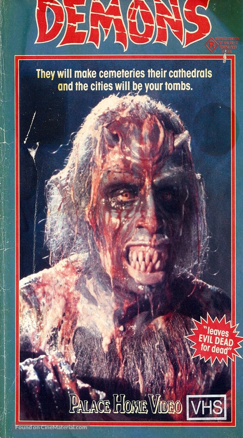 Demoni - Australian VHS movie cover