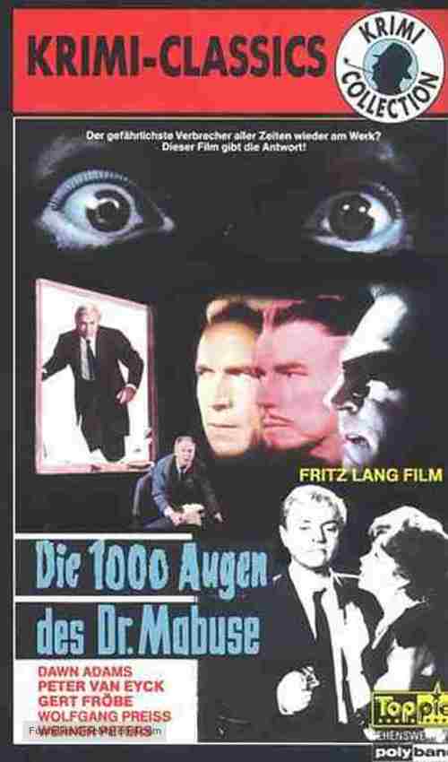 Die 1000 Augen des Dr. Mabuse - German Movie Cover