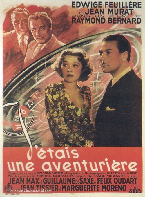 J&#039;&eacute;tais une aventuri&egrave;re - French Movie Poster