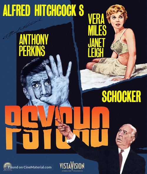 Psycho - German Blu-Ray movie cover