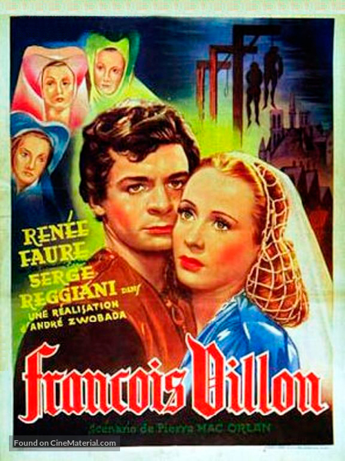 Fran&ccedil;ois Villon - French Movie Poster