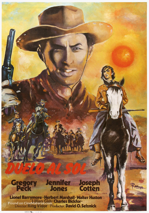 Duel in the Sun - Spanish Movie Poster