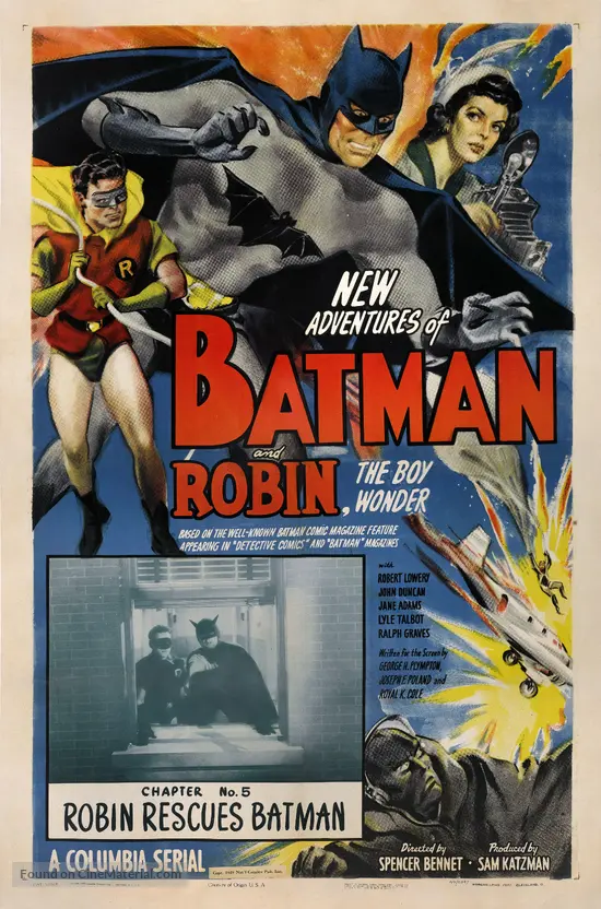 Batman and Robin (1949) movie poster Batman and Robin (1949) movie poster