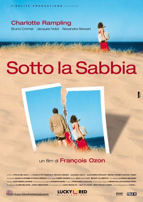 Sous le sable - Italian Movie Poster