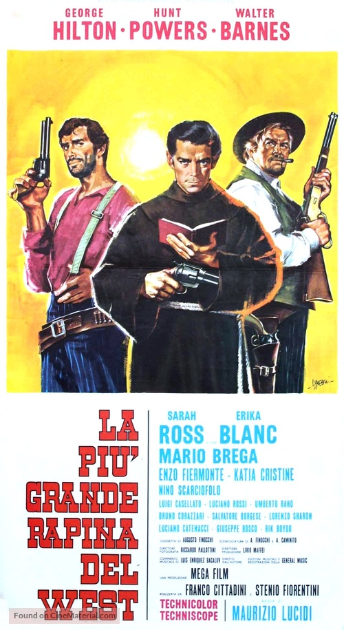 Pi&ugrave; grande rapina del west, La - Italian Movie Poster