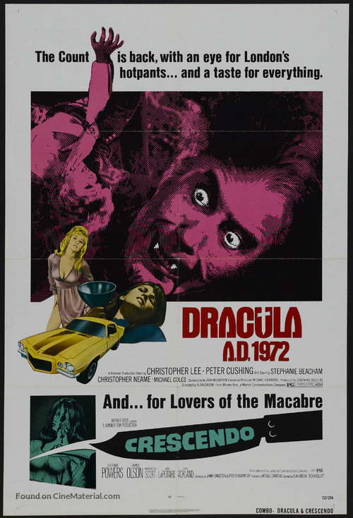 Dracula A.D. 1972 - Movie Poster